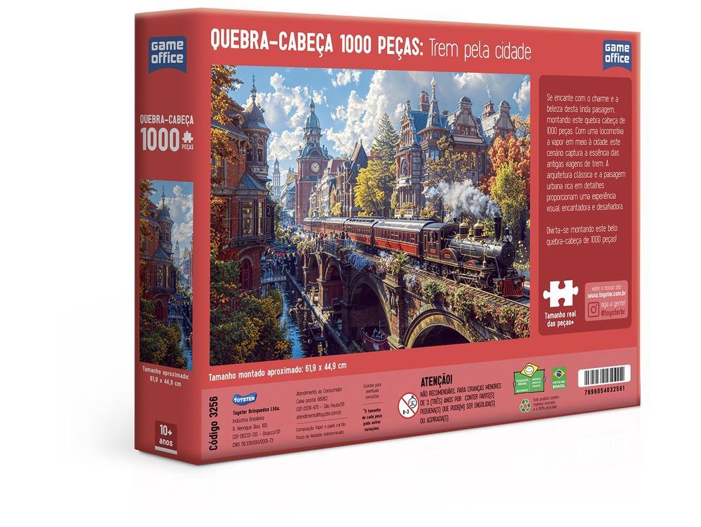 Quebra-cabeça 1000 Peças Trem pela Cidade - 4