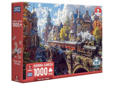 Quebra-cabeça 1000 Peças Trem pela Cidade