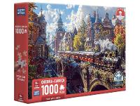 Quebra-cabeça 1000 Peças Trem pela Cidade - 1