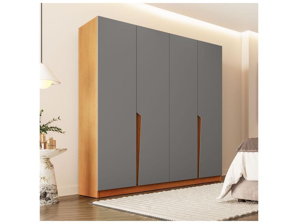 Guarda-roupa Casal 4 Gavetas 4 Portas Politorno Porto - 1