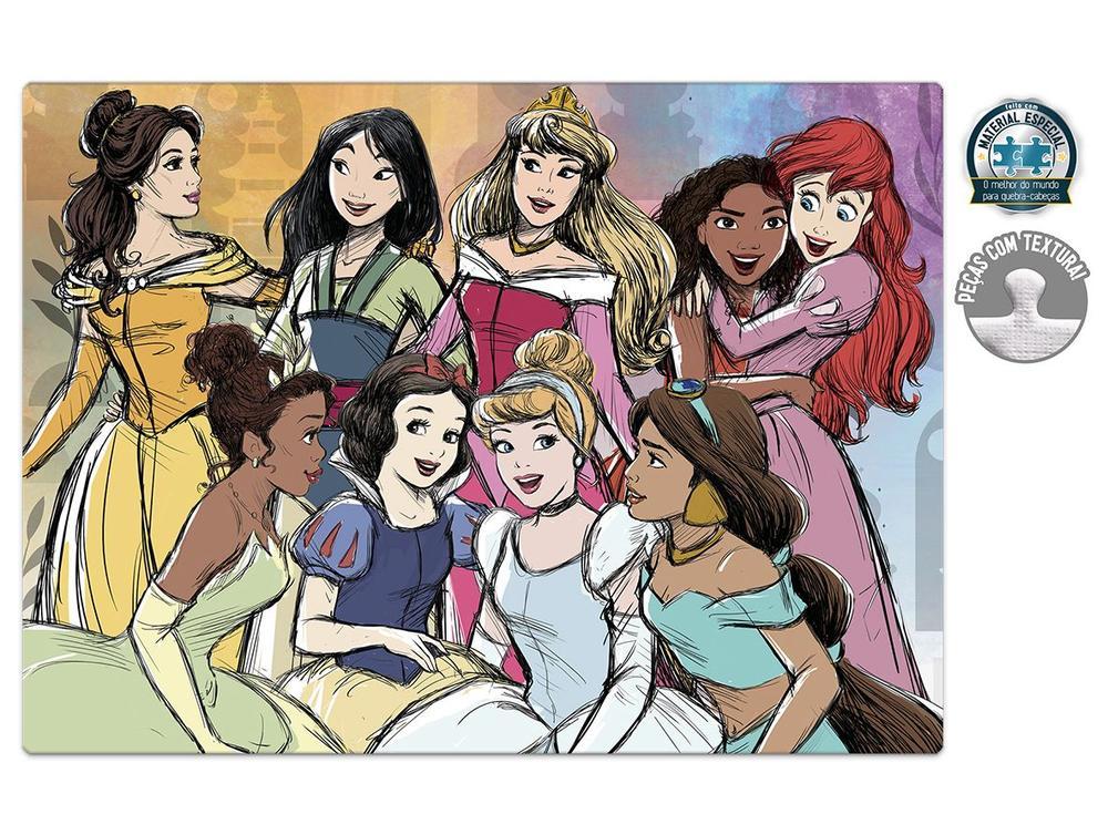Quebra-cabeça 1000 Peças Princesas Game Office - 2
