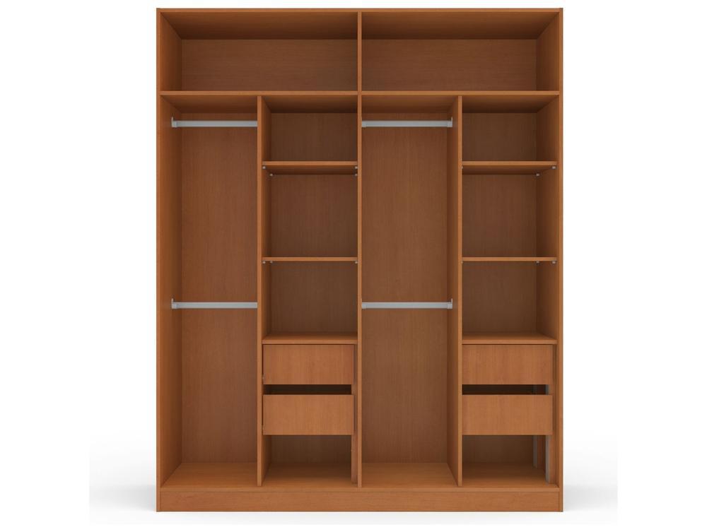 Guarda-roupa Casal 4 Gavetas 4 Portas Politorno Lisboa - 6