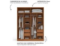 Guarda-roupa Casal 4 Gavetas 4 Portas Politorno Lisboa
