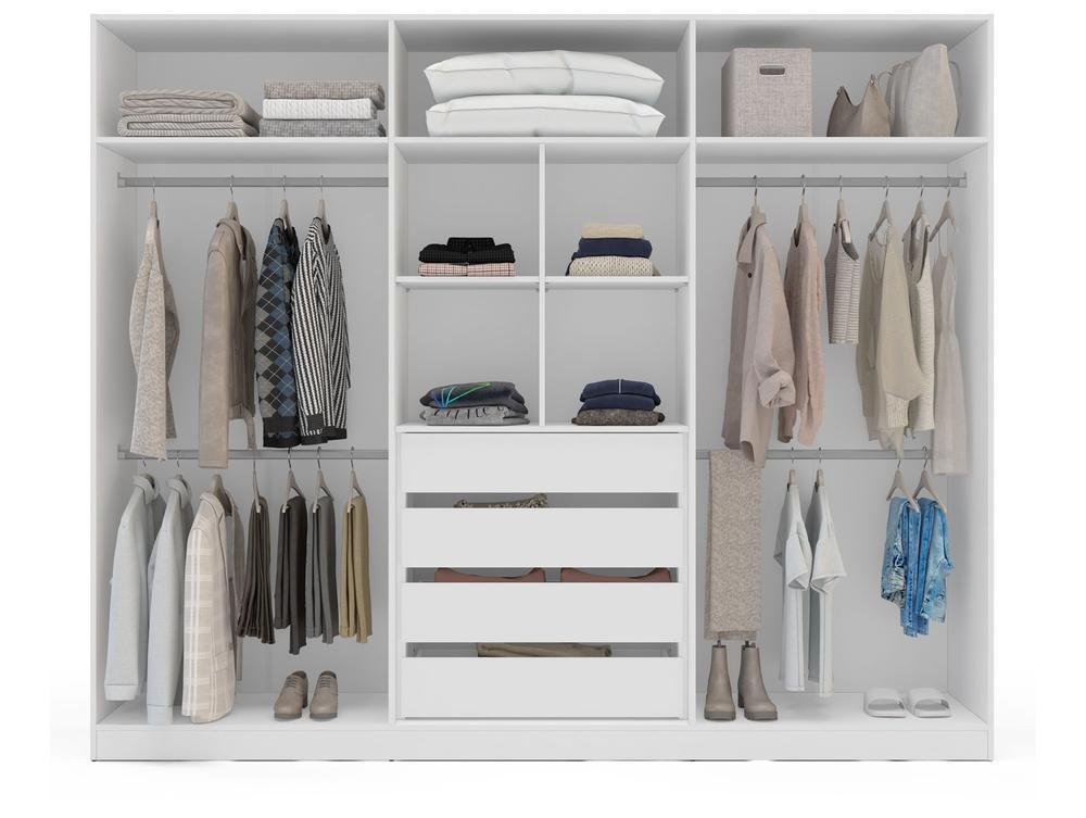 Guarda-roupa Casal 4 Gavetas 6 Portas Politorno Porto - 5