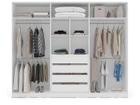 Guarda-roupa Casal 4 Gavetas 6 Portas Politorno Porto - 5