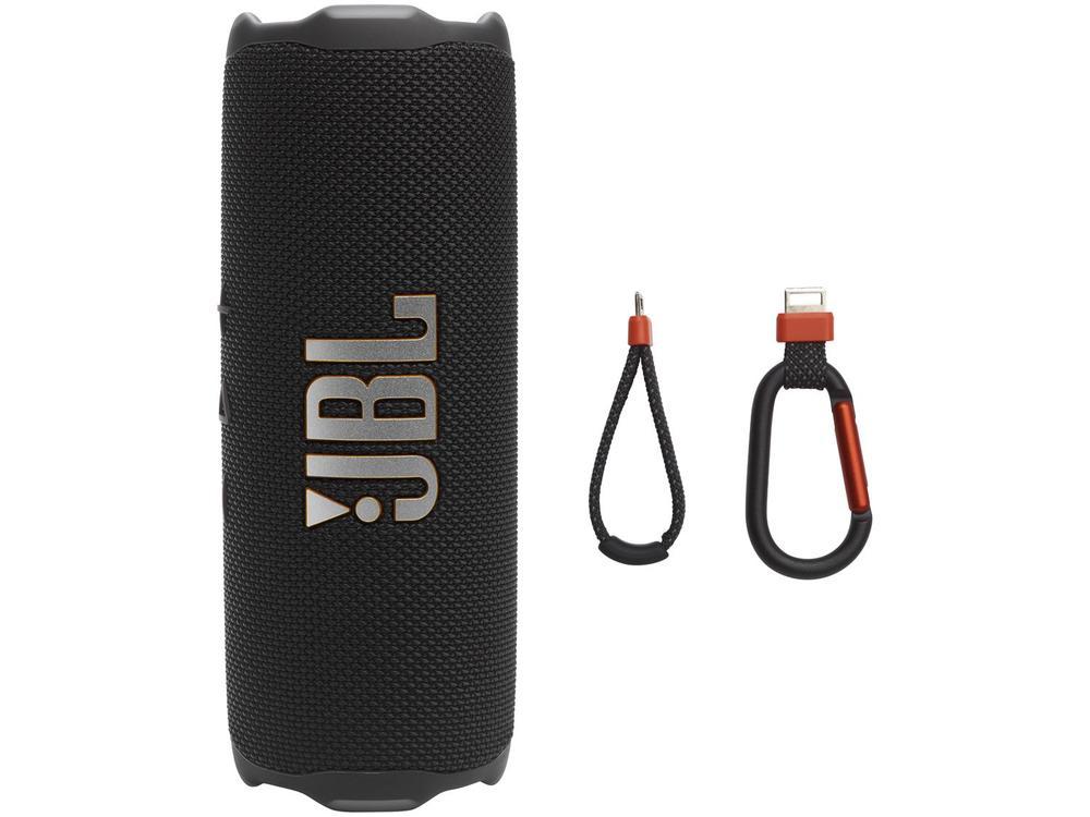 Caixa de Som JBL Flip 7 JBLFLIP7BLKBR Bluetooth Amplificada Portátil IP68 25W RMS - 1
