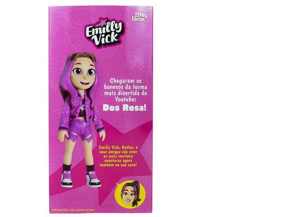 Boneca Emilly Vick Dos Rosa Baby Brink - 8