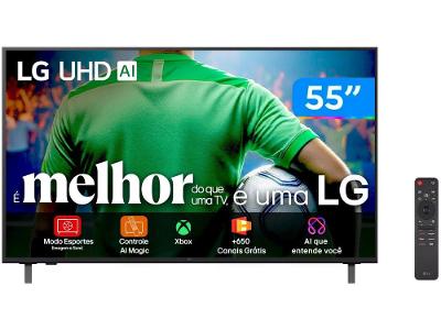 Smart TV 55" LG 4K Ultra HD 55UA8550PSA webOS 25 AI Processor 4K Gen8 com Alexa 3 HDMI