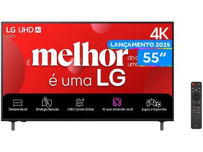 Smart TV 55" LG 4K Ultra HD 55UA8550PSA webOS 25 AI Processor 4K Gen8 com Alexa 3 HDMI