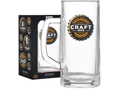Caneca de Cerveja de Vidro 500ml Ruvolo For You