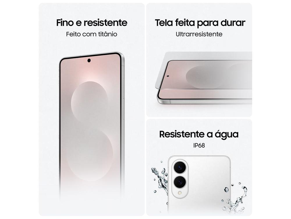 Smartphone Samsung Galaxy S25 Edge 512GB Titânio Prata 5G 12GB RAM 6,7" Câm. Dupla + Selfie 12MP - 5