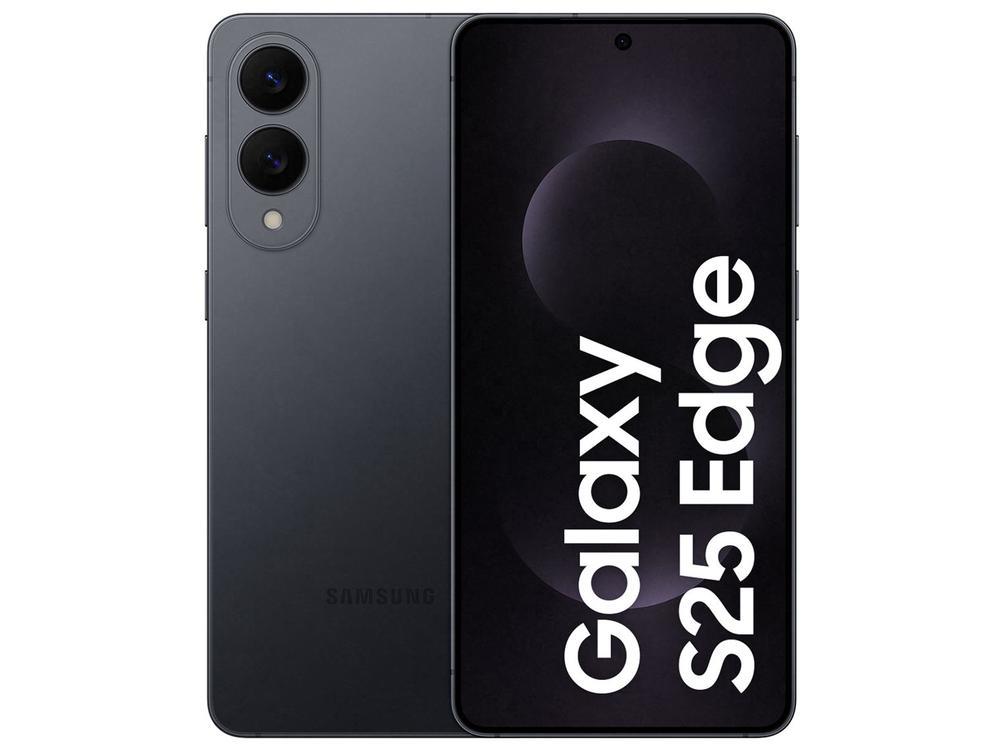 Smartphone Samsung Galaxy S25 Edge 512GB Titânio Jetblack 5G 12GB RAM 6,7" Câm. Dupla + Selfie 12MP - 1