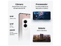 Smartphone Samsung Galaxy S25 Edge 512GB Titânio Jetblack 5G 12GB RAM 6,7" Câm. Dupla + Selfie 12MP