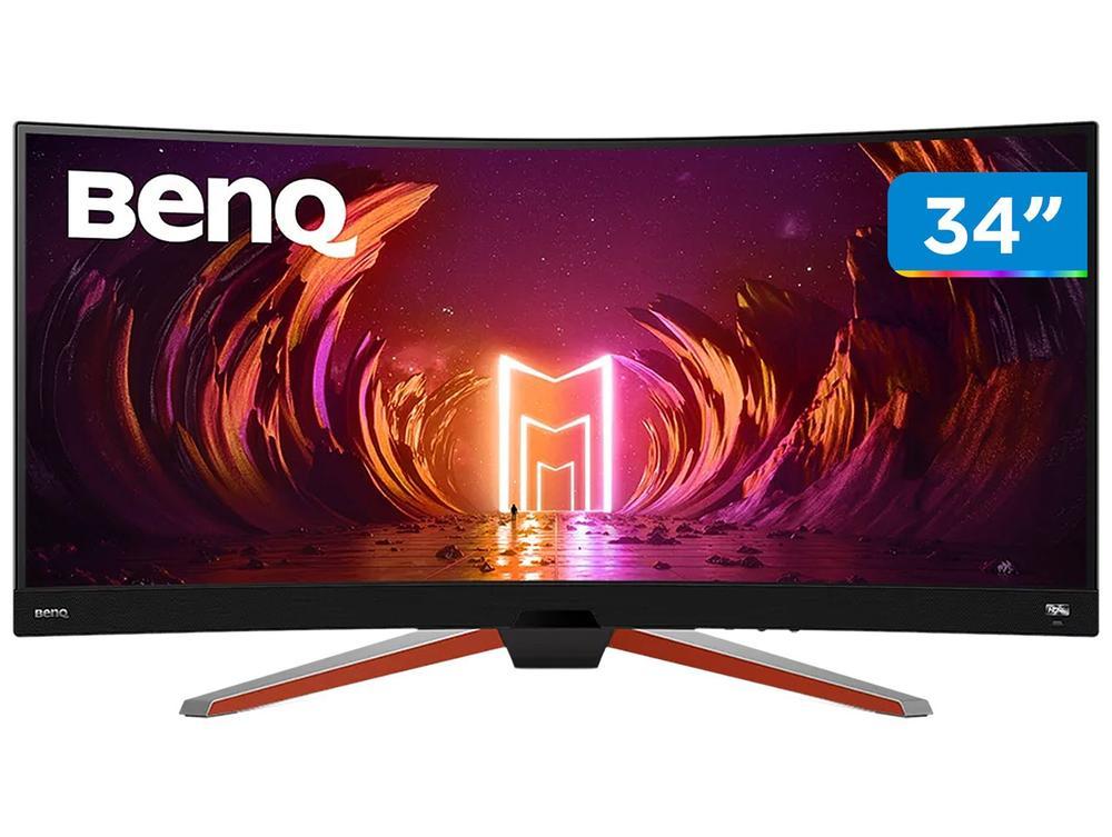 Monitor Gamer Curvo BenQ Mobiuz 34" EX3410R 2K WQHD 144hz com Alto-Falante - 1