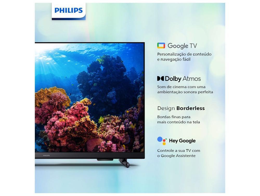 Smart TV 43" Philips Full HD DLED 43PFG6918/78 60Hz Google TV Quad Core Google Assistente 3 HDM - 3