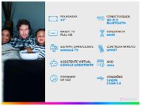 Smart TV 43" Philips Full HD DLED 43PFG6918/78 60Hz Google TV Quad Core Google Assistente 3 HDM - 2