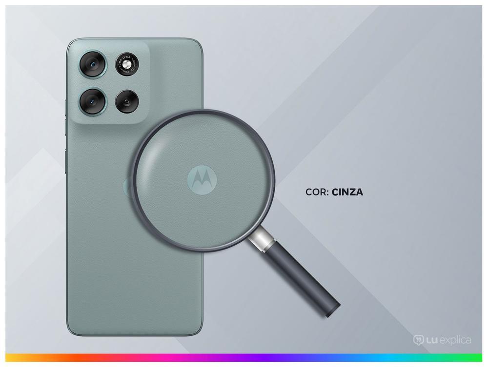 Smartphone Motorola G56 256GB Cinza 5G 8GB de RAM 6,7" Full HD+ Câm. Dupla + Selfie 32MP - 3