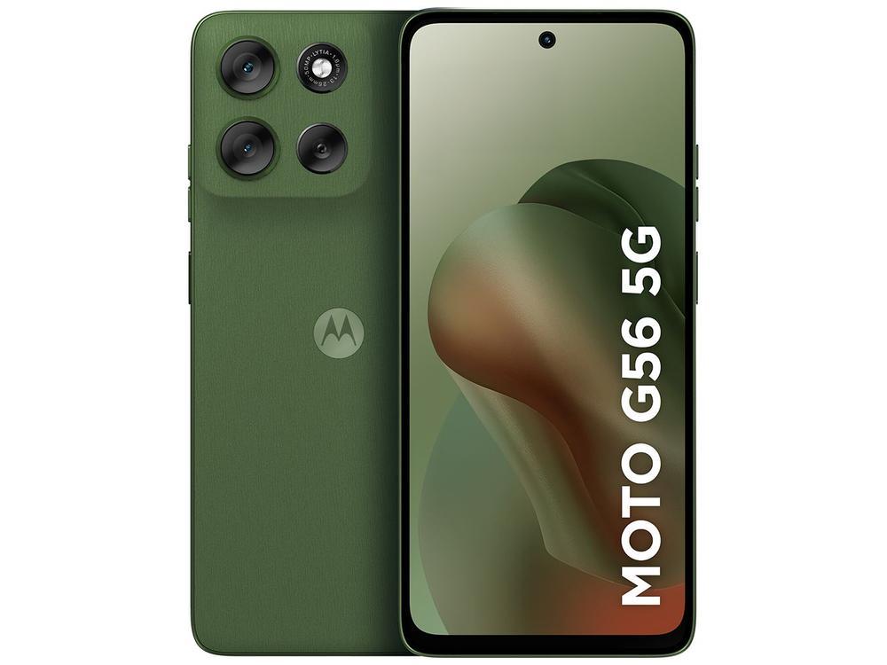 Smartphone Motorola G56 256GB Verde 5G 8GB de RAM 6,7" Full HD+ Câm. Dupla + Selfie 32MP - 7