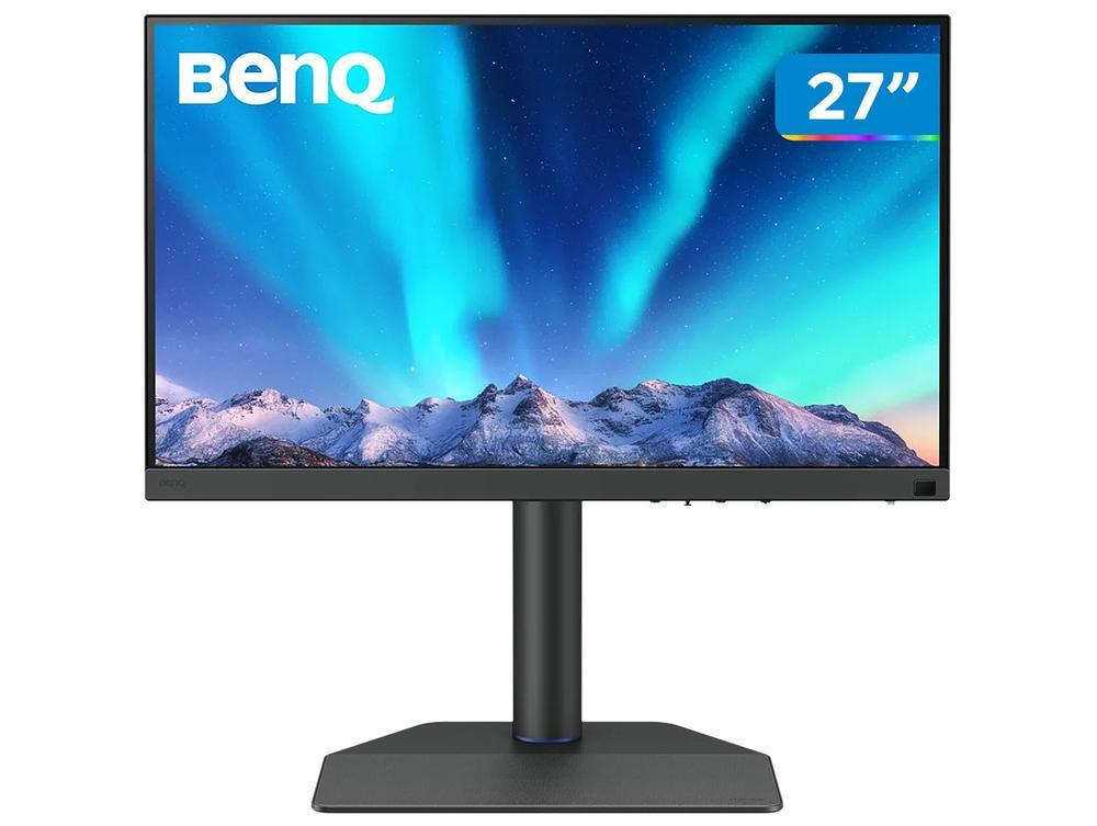 Monitor BenQ 27" SW272Q 27" 2K Quad HD IPS 99% Adobe RGB, 98% P3 Delta E ≤ 1.5 com USB-C Thunderbolt - 1