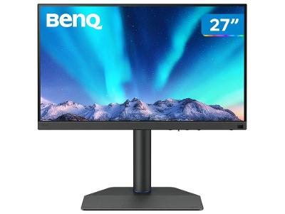 Monitor BenQ 27" SW272Q 27" 2K Quad HD IPS 99% Adobe RGB, 98% P3 Delta E ≤ 1.5 com USB-C Thunderbol