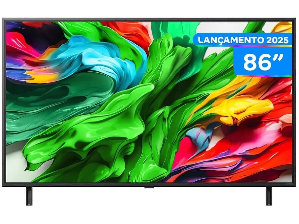 Smart TV 86" LG 4K QNED MiniLED 86QNED85ASG webOS 25 α8 AI Processor 4K Gen2 Alexa 4 HDMI 2 USB - 1