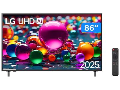 Smart TV 86" LG 4K Ultra HD 86UA8550PSA webOS 25 α7 AI Processor 4K Gen8 Alexa 3 HDMI 2.0 2 USB
