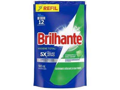 Sabão Líquido Brilhante Higiene Total 900ml Refil