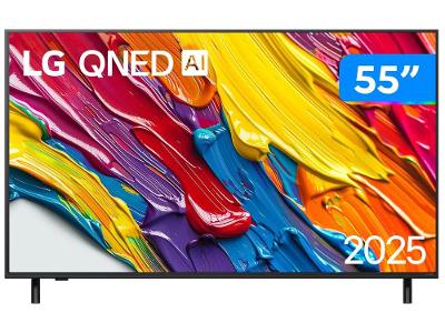 Smart TV 55" LG 4K QNED 55QNED82ASG webOS 25 α7 AI Processor Alexa 3 HDMI