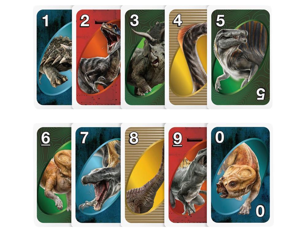 Jogo UNO Jurassic World: Rebirth Mattel 112 Cartas - 3