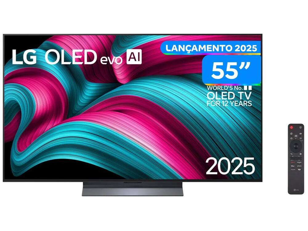 Smart TV 55" 4K OLED OLED55C5PSA 60Hz webOS 25 α8 AI Processor 4K Gen2 Alexa 4 HDMI 2 USB - 1