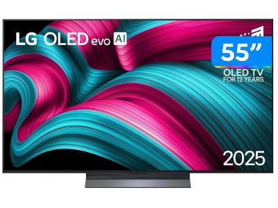 Smart TV 55" 4K OLED OLED55C5PSA 120Hz webOS 25 α8 AI Processor 4K Gen2 Alexa 4 HDMI 2 USB