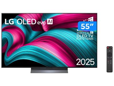 Smart TV 55" 4K Ultra HD OLED OLED55C5PSA 60Hz webOS 25 α8 AI Processor 4K Gen2 Alexa 4 HDMI 2 USB