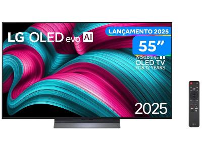 Smart TV 55" 4K OLED OLED55C5PSA 60Hz webOS 25 α8 AI Processor 4K Gen2 Alexa 4 HDMI 2 USB