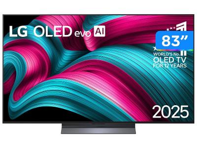 Smart TV 83" LG 4K Ultra HD OLED OLED83C5PSA webOS 25 α9 AI Processor 4K Gen8 Alexa 4 HDMI 3 USB