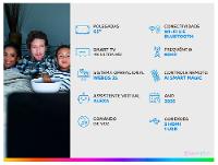 Smart TV 65" LG 4K Ultra HD QNED 65QNED82ASG webOS 25 α7 AI Processor Alexa 3 HDMI - 2