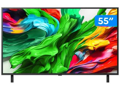 Smart TV 55" LG 4K QNED MiniLED 55QNED85ASG WebOS 25 Processador α8 AI Alexa 4 HDM