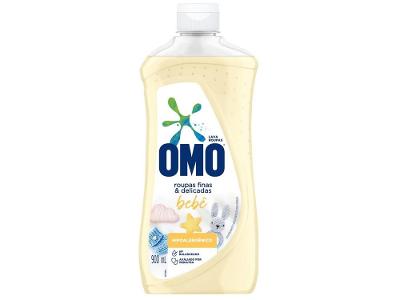 Sabão Líquido OMO Bebê Roupas Finas e Delicadas sem Perfume 900ml