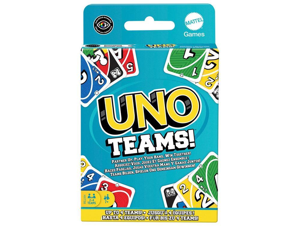 Jogo UNO Teams! Mattel 112 Cartas - 1