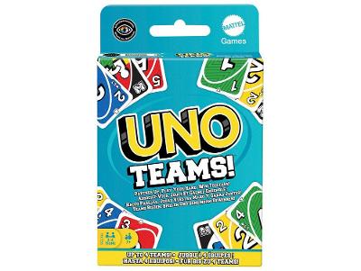Jogo de cartas UNO Teams para duplas Mattel