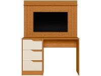 Escrivaninha 3 Gavetas Móveis Albatroz Mimo Doble - 3