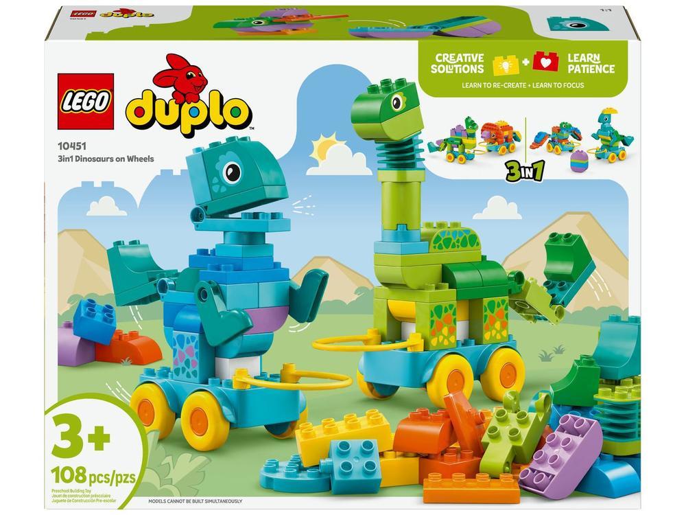 LEGO Duplo Town 3 em 1 Dinossauros Sobre Rodas - 9