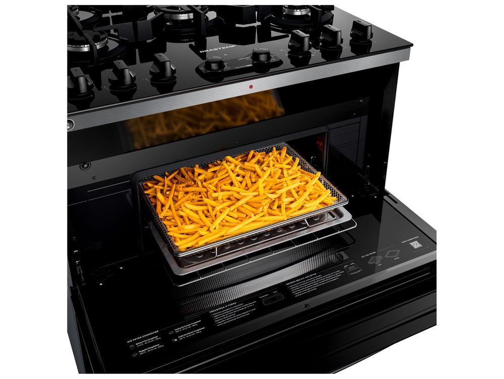 Fogão 5 Bocas Brastemp Preto Duplo Forno BFD5LAE - 3