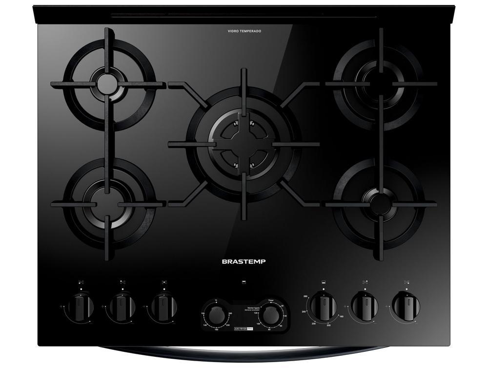 Fogão 5 Bocas Brastemp Preto Duplo Forno BFD5LAE - 8