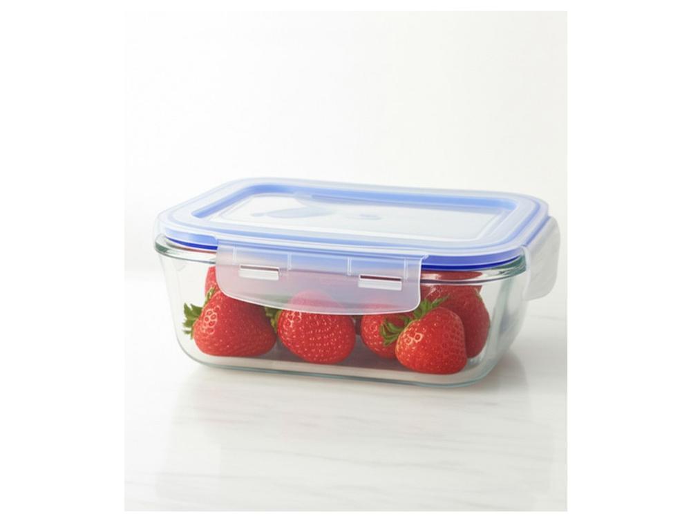 Jogo de Potes de Vidro Brinox com Tampa Retangular Lock & Stock 640ml 10 Peças - 3