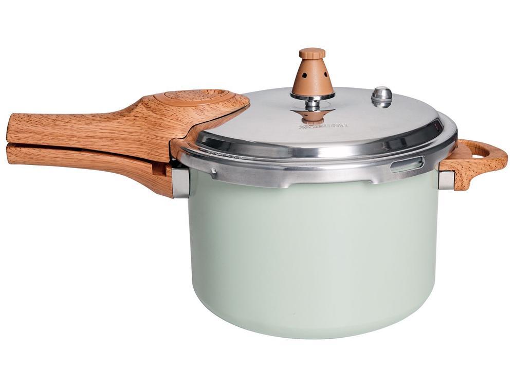Panela de Pressão Brinox 4,2L Fechamento Externo Pistache Ceramic Life Pressure - 2
