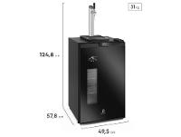 Cervejeira Electrolux Home Bar EB10C Vertical Preta 100L Frost Free - 8