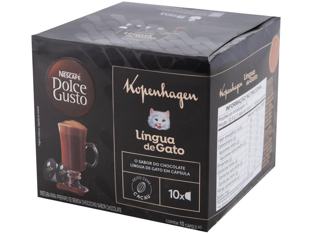 Cápsula Nescafe Dolce Gusto & Kopenhagen Café Lingua de Gato 10 Unidades - 4