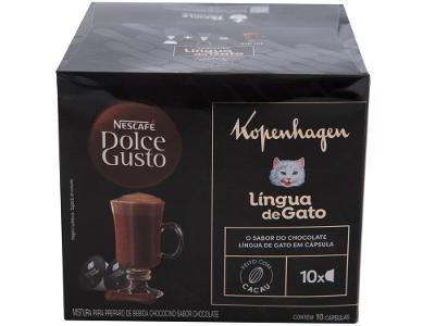 Cápsula Nescafe Dolce Gusto & Kopenhagen Café Lingua de Gato 10 Unidades