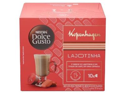 Cápsula Nescafe Dolce Gusto & Kopenhagen Café Lajotinha 10 Unidades