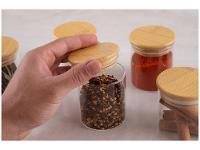 Jogo de Potes de Vidro Brinox Redondo 180ml Ekko Lock & Stock 6 Peças - 3